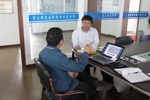 惠合與蘇州客戶爆爆蛋生產線洽談圖2